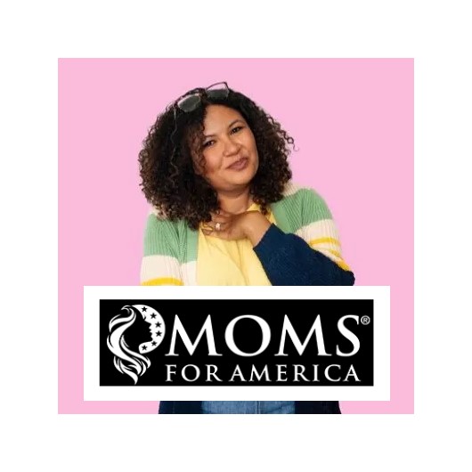 
                    Cari Bartholomew with Moms For America
                