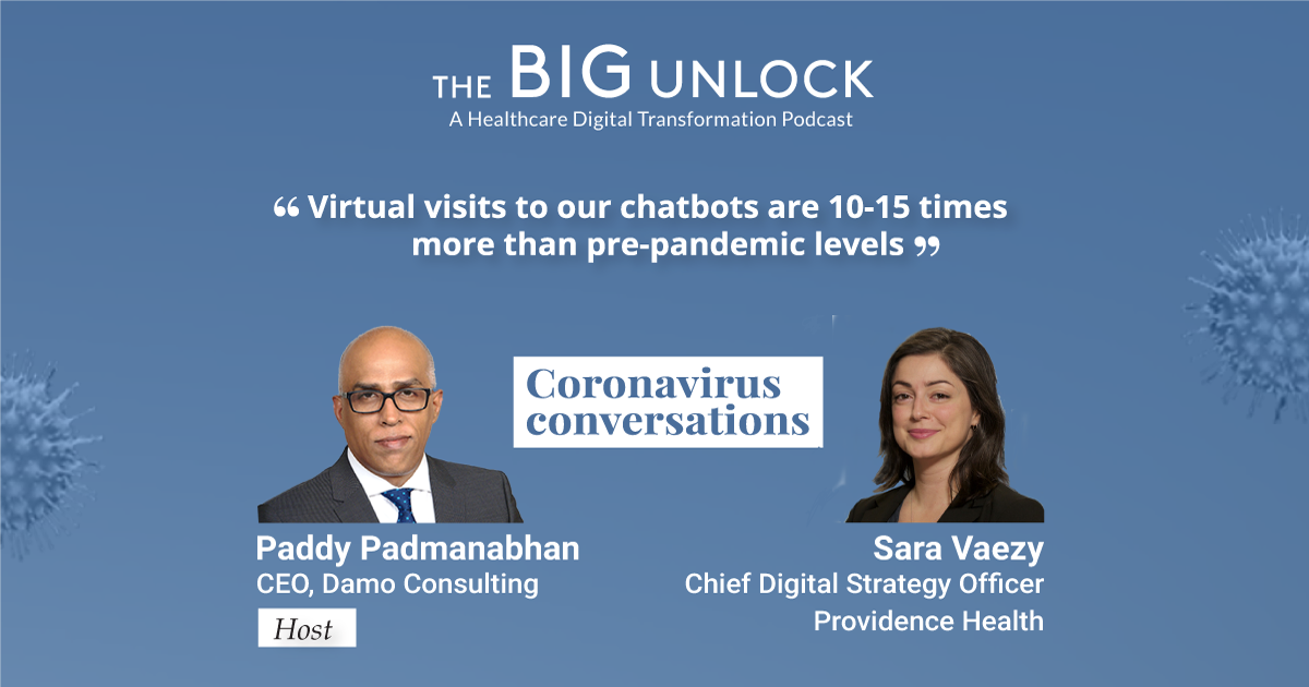 Sara Vaezy: Virtual visits to our chatbots are 10-15 times more than pre-pandemic levels