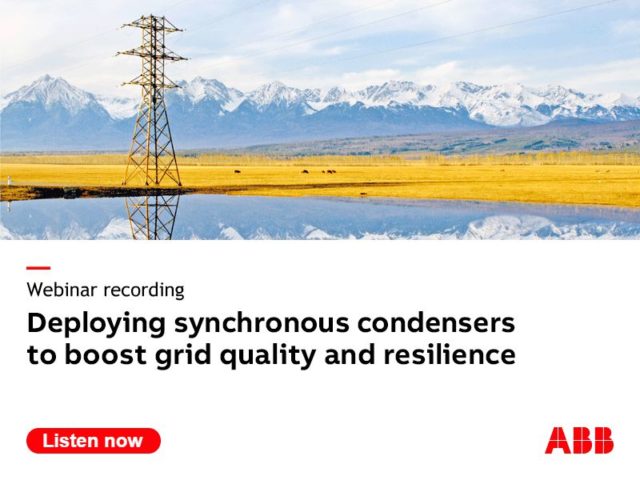 Deploying synchronous condensers to boost grid quality and resilience