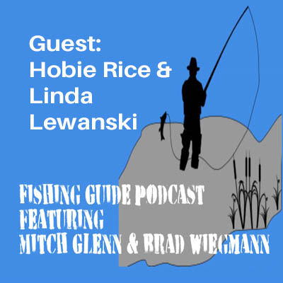 Hobie Rice owner of Ledge Hog Lures & Linda Lewanski Tourism Director for Cocke County talk fishing on Douglas Lake