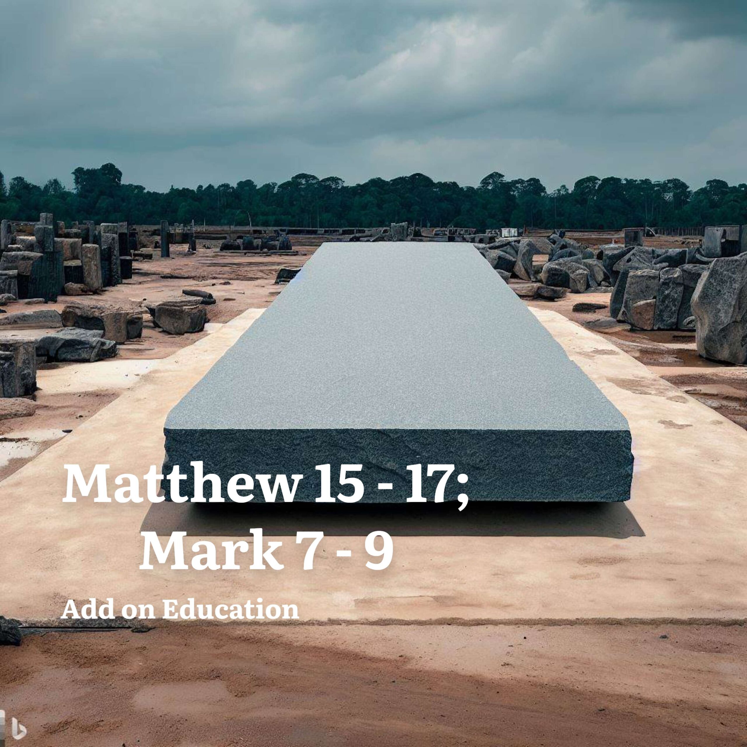 Matthew 15 - 17; Mark 7 - 9