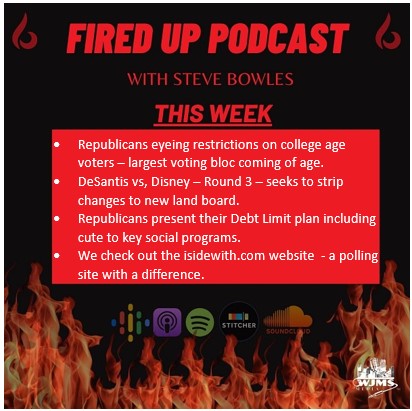 FiredUp Ep - 169 - DeSantis vs Disney, ISideWith, and Voting Restrictions by Republicans