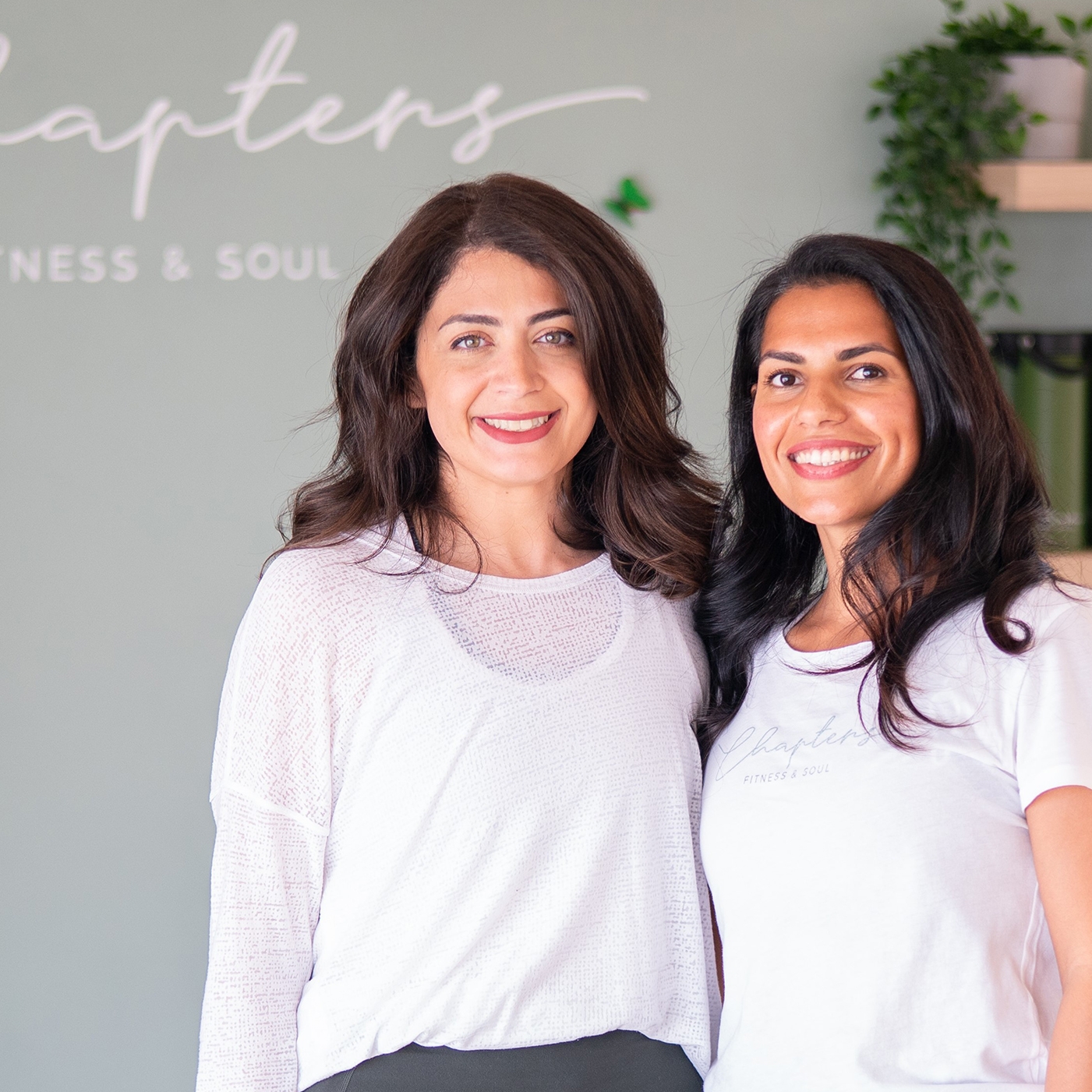 Sarah Al Nowais and Jehan Al Sairafi, co-founders of pre-and postnatal fitness studio Chapters