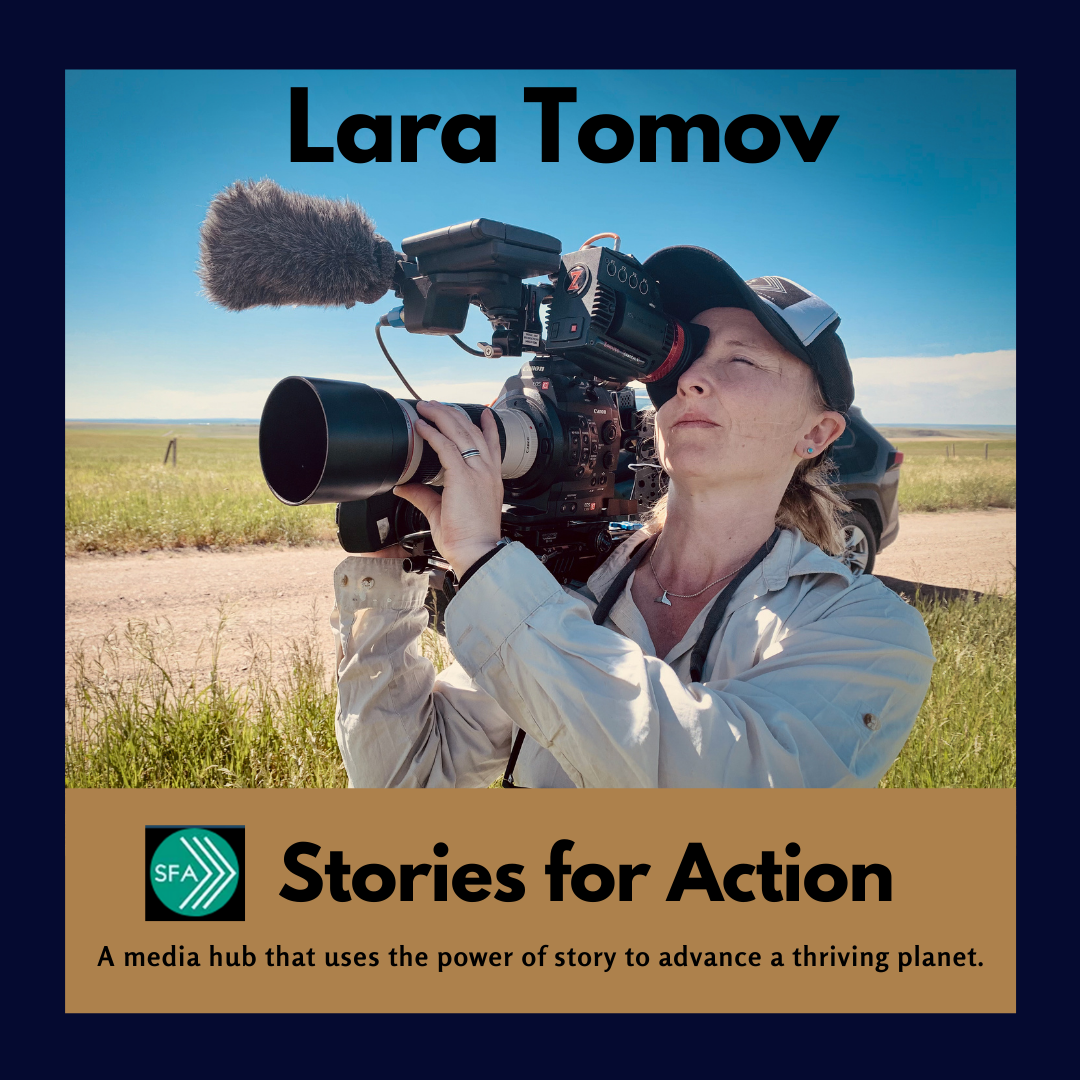 Lara Tomov, Director/Founder of “Stories for Action”, a Media Hub for Positive Change  