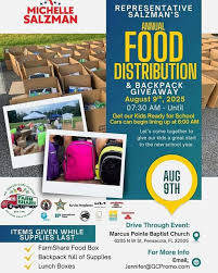 08/04/2025   Rep. MIchelle Salzman's Annual Food Distribution and Backpack GIveaway