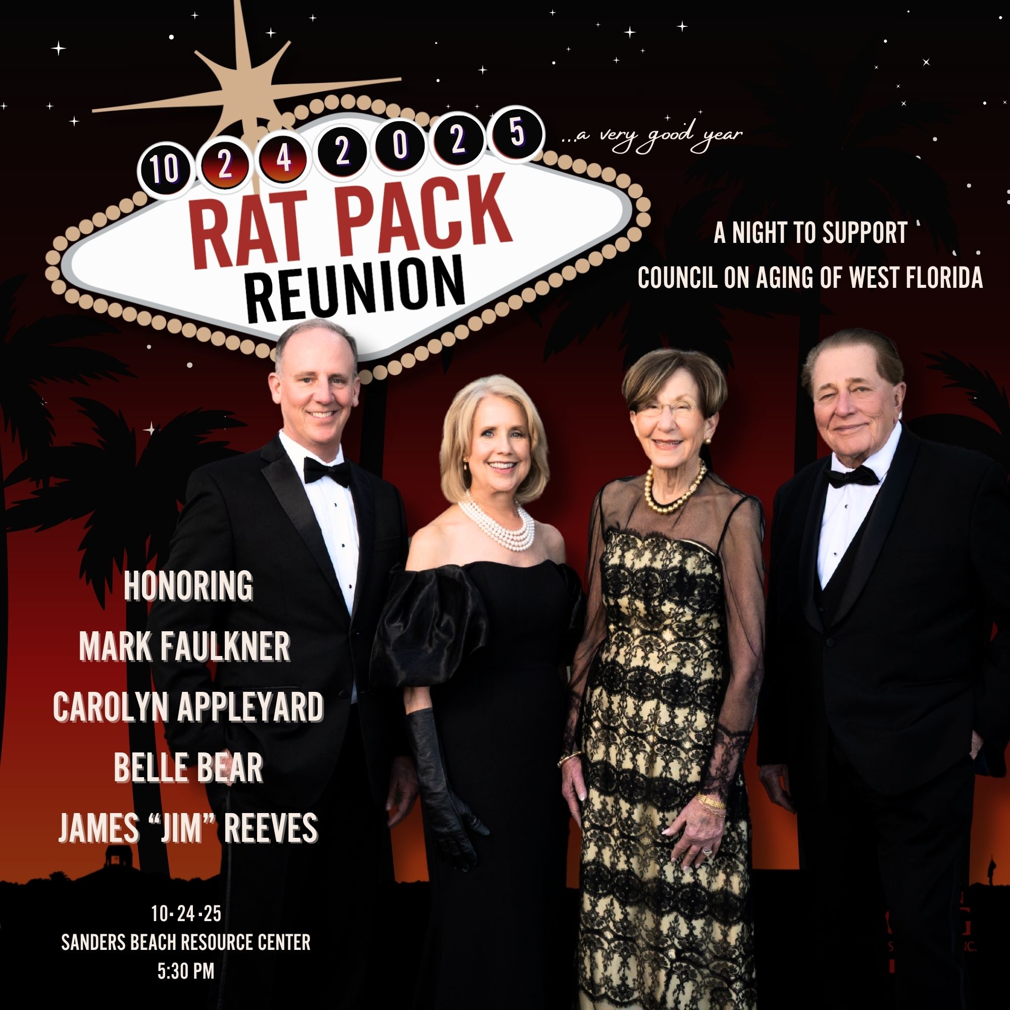 10/07/2025  Council on Aging of West Florida- "Rat Pack Reunion"
