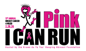 02/17/2026  13th Annual  " I Pink I Can Run" 4 Mile Run/Walk for Breast Cancer