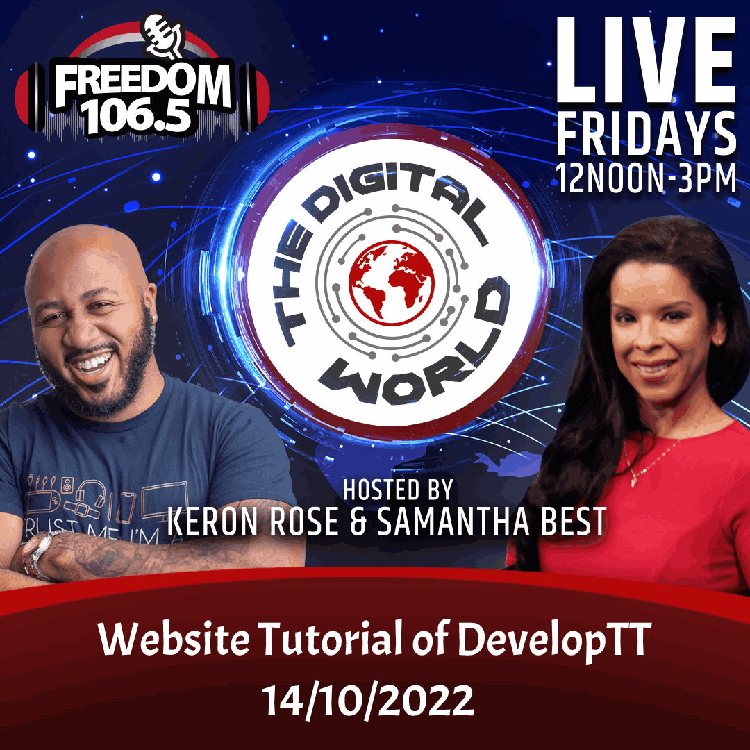 The Digital World - Website Tutorial of DevelopTT: 14/10/2022
