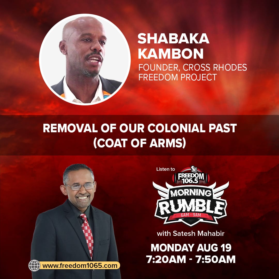 REMOVAL OF OUR COLONIAL PAST