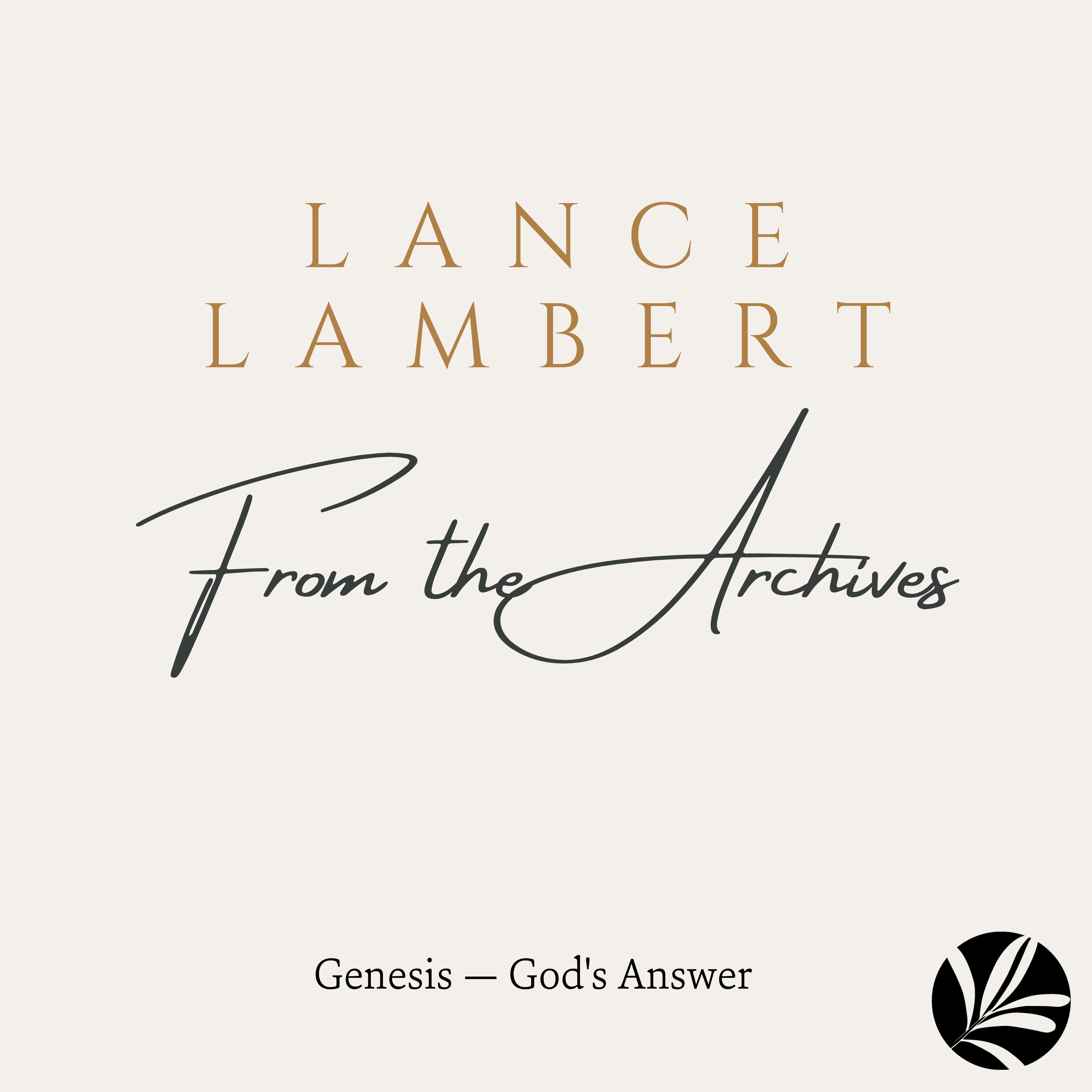 Genesis — God's Answer