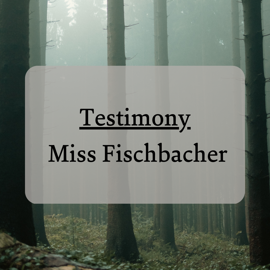 The Testimony of Miss Fischbacher — China
