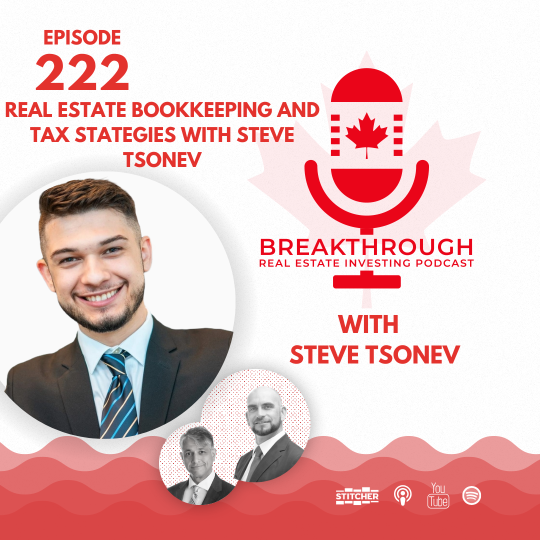 Episode #222 - Real Estate Bookkeeping and Tax Strategies with Steve Tsonev