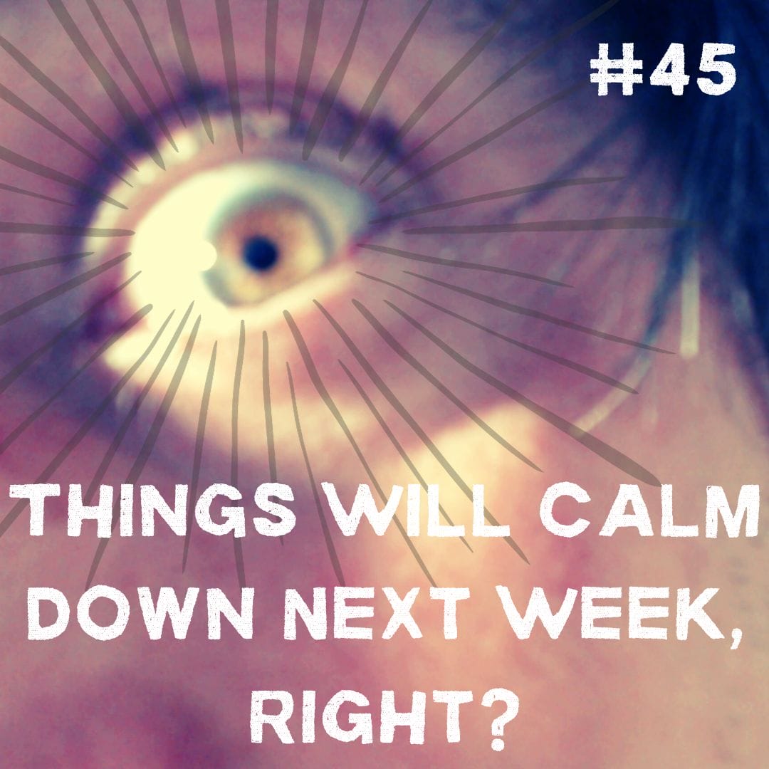 Update #45: Things Will Calm Down Next Week, Right?