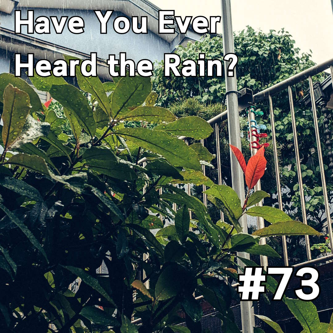 Update #73: Have You Ever Heard the Rain?