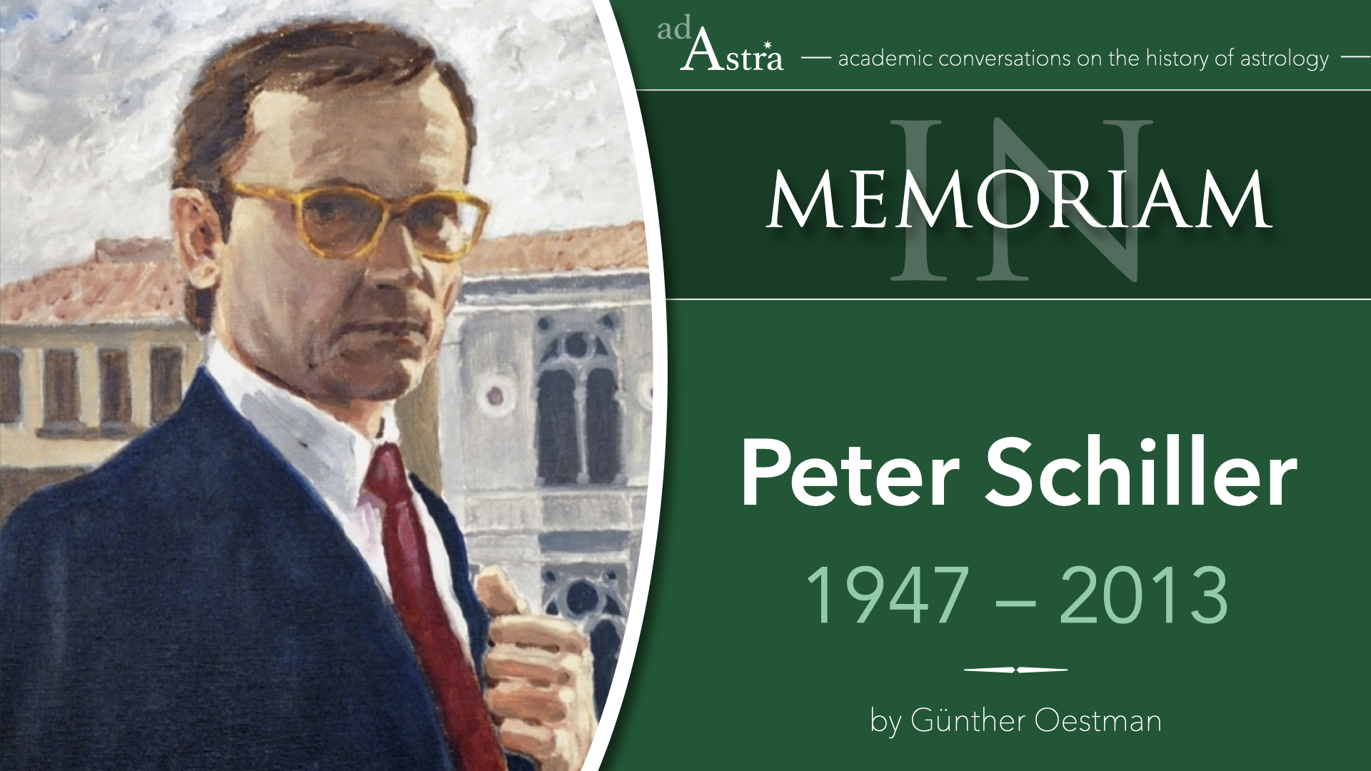 Peter Schiller (1947-2013): Astrology and Art