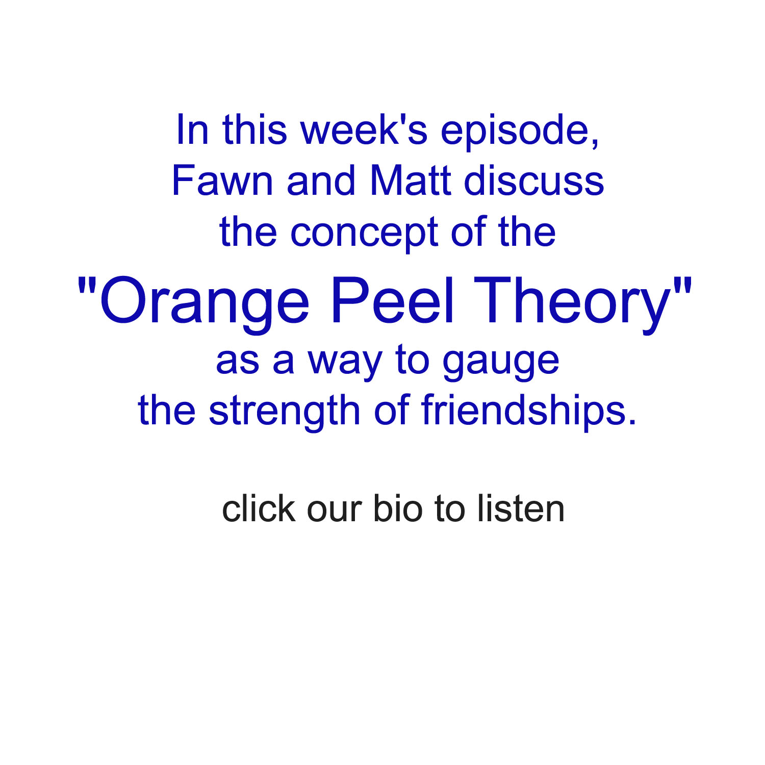 Episode image for The Orange Peel Test