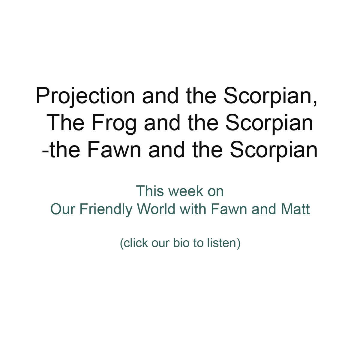 Episode image for Navigating Friendship - The Frog and the Scorpion: Resilience and Perseverance in the Face of Adversity