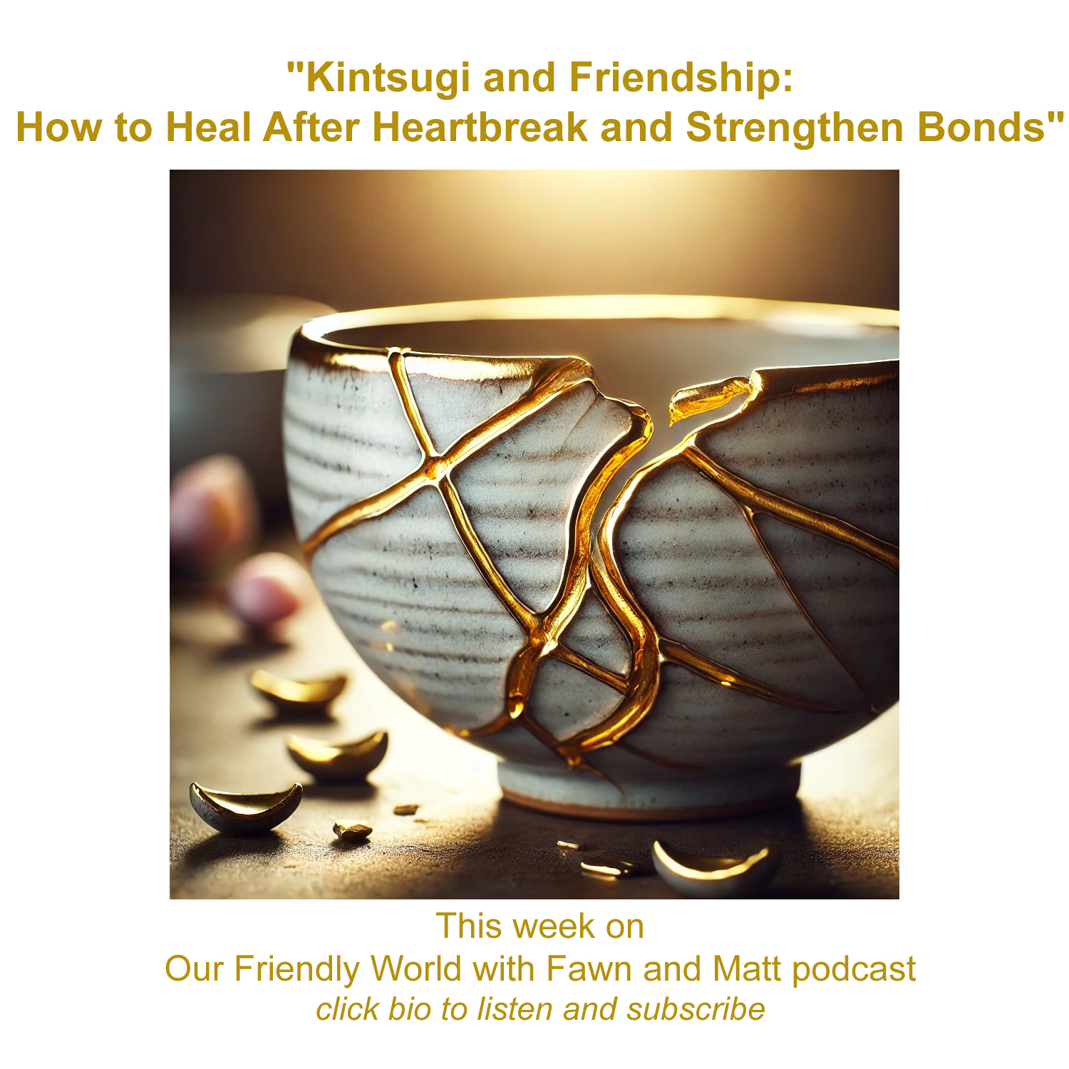 "Kintsugi and Friendship: How to Heal After Heartbreak and Strengthen Bonds"