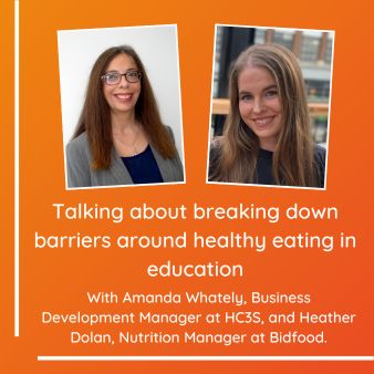 Talking about breaking down barriers around healthy eating in education