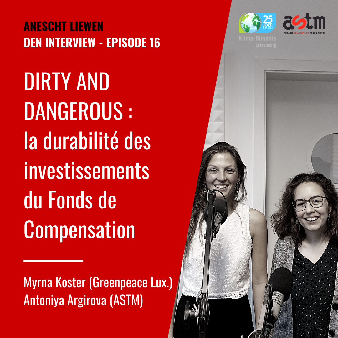 Myrna Koster & Antoniya Argirova: DIRTY AND DANGEROUS - Rapport sur la durabilité des investissements du Fonds de Compensation