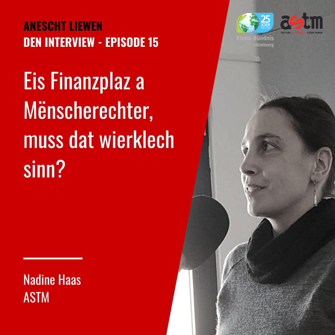 Nadine Haas: Eis Finanzplaz a Mënscherechter, muss dat wierklech sinn?