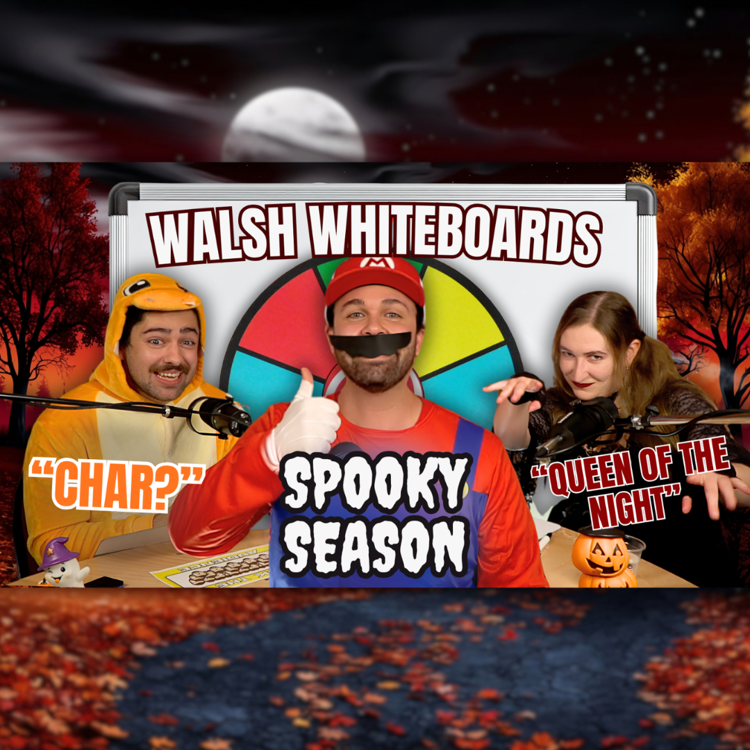 Walsh Wednesday Ep. 90 - Spooky Season Trivia w/ Trevor & Rachel (Walsh Whiteboard pt 10)