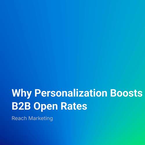 Why Personalization Boosts B2B Open Rates