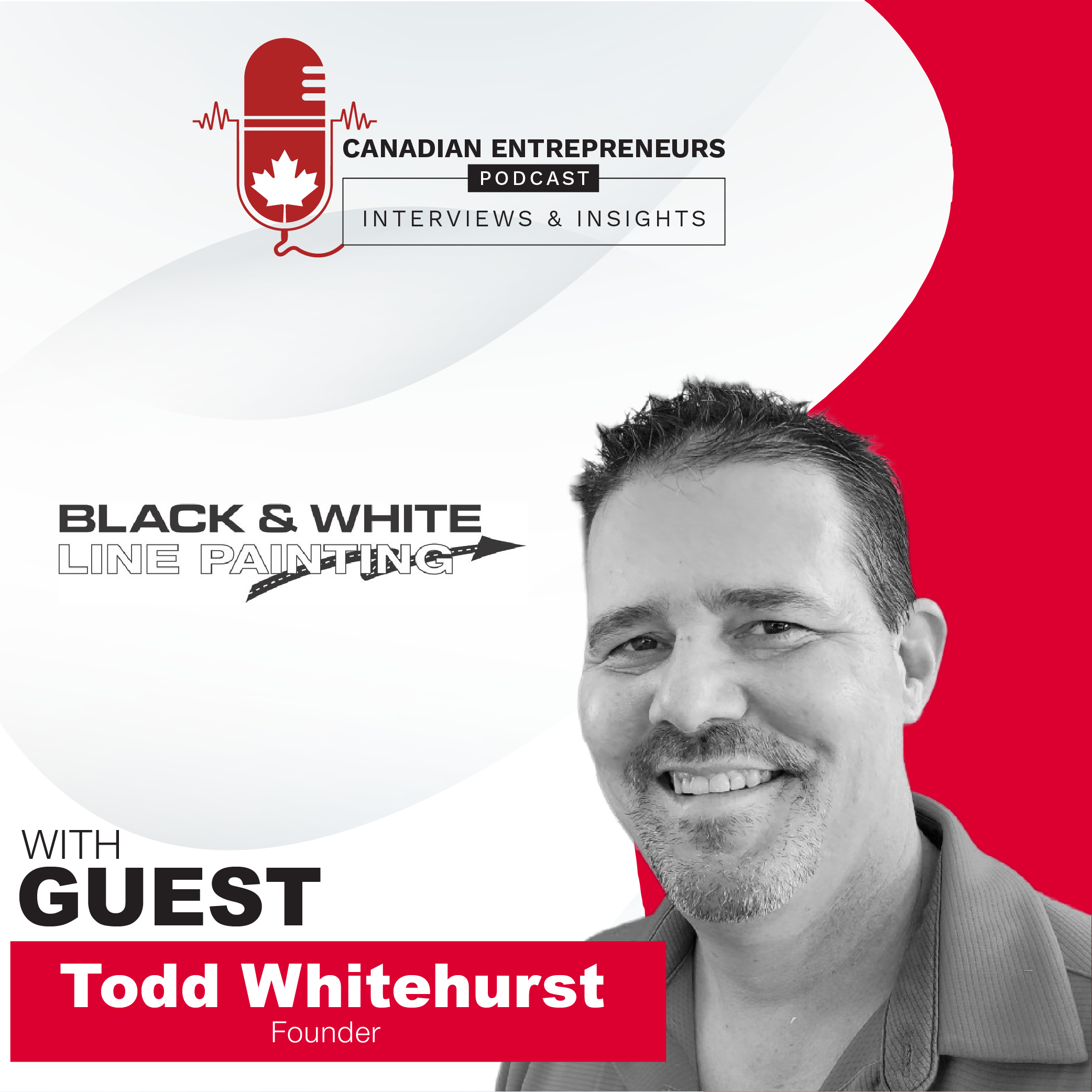 Ottawa Entrepreneurs Podcast - White and Black Line Painting
