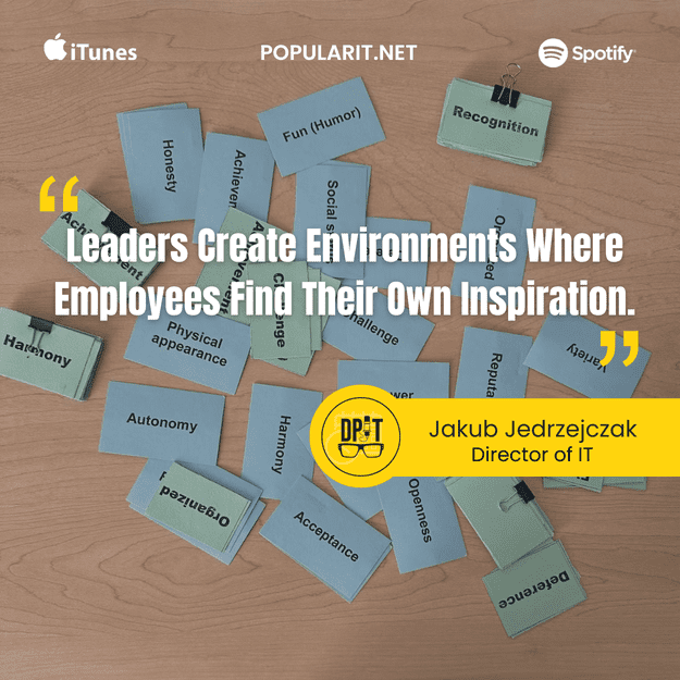 316- Jakub Jedrzejczak on Creating Inspiring Environments in IT Leadership episode artwork