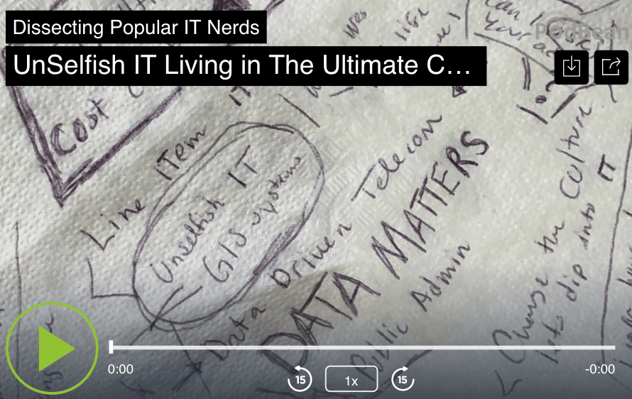 33. UnSelfish IT Living in The Ultimate Cost Center episode artwork