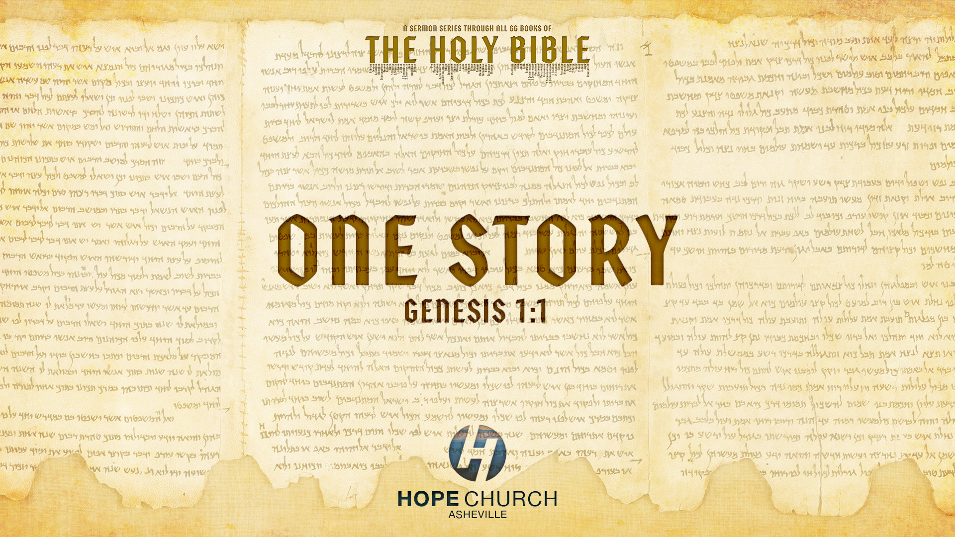 The Holy Bible Series - One Story - Introduction