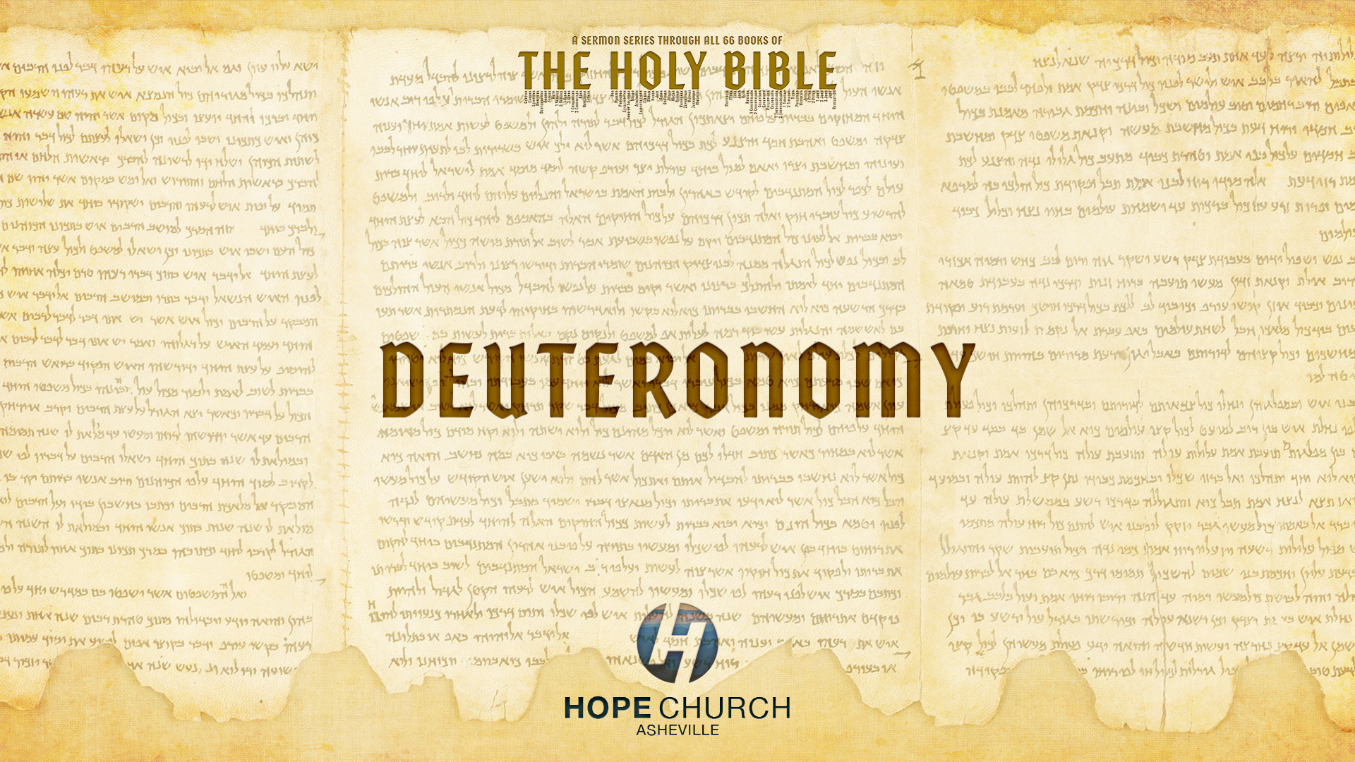 Deuteronomy - The Holy Bible Series