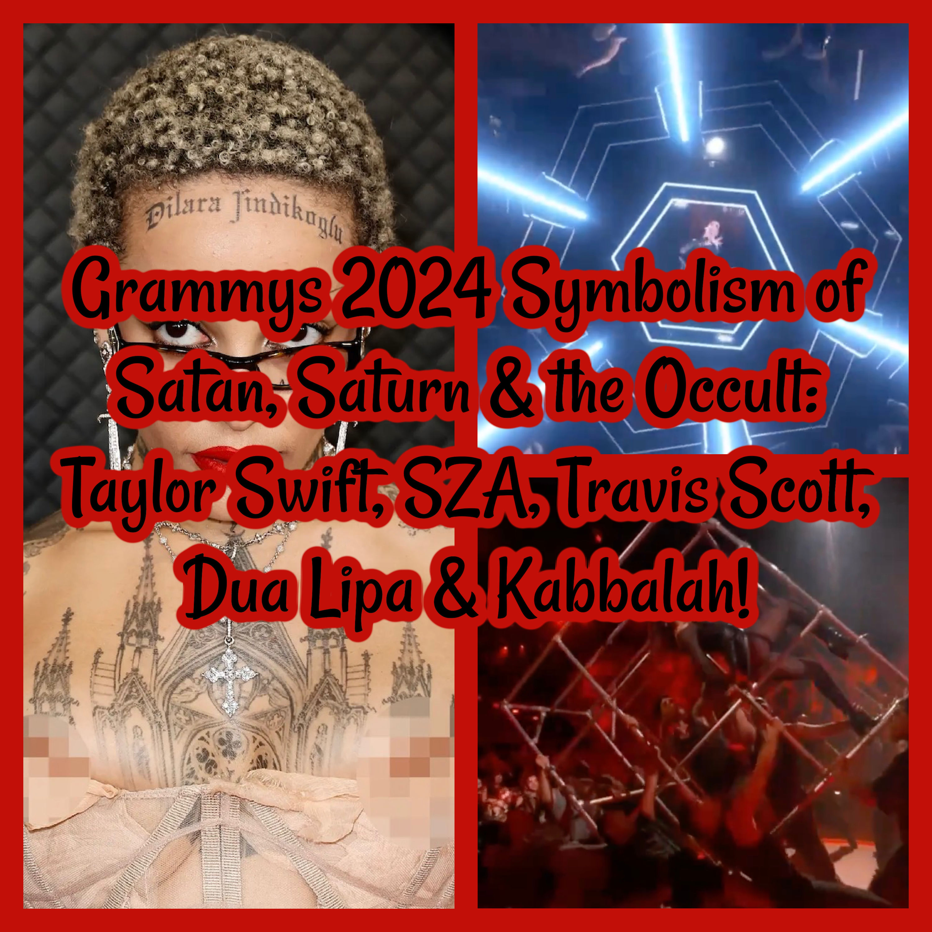 Grammys 2024 Symbolism of Satan, Saturn & the Occult: Taylor Swift, SZA, Travis Scott, Dua Lipa & Kabbalah!