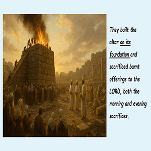 25.05.09 “The Altar Fires Resume” (Ezra 3:1-7)