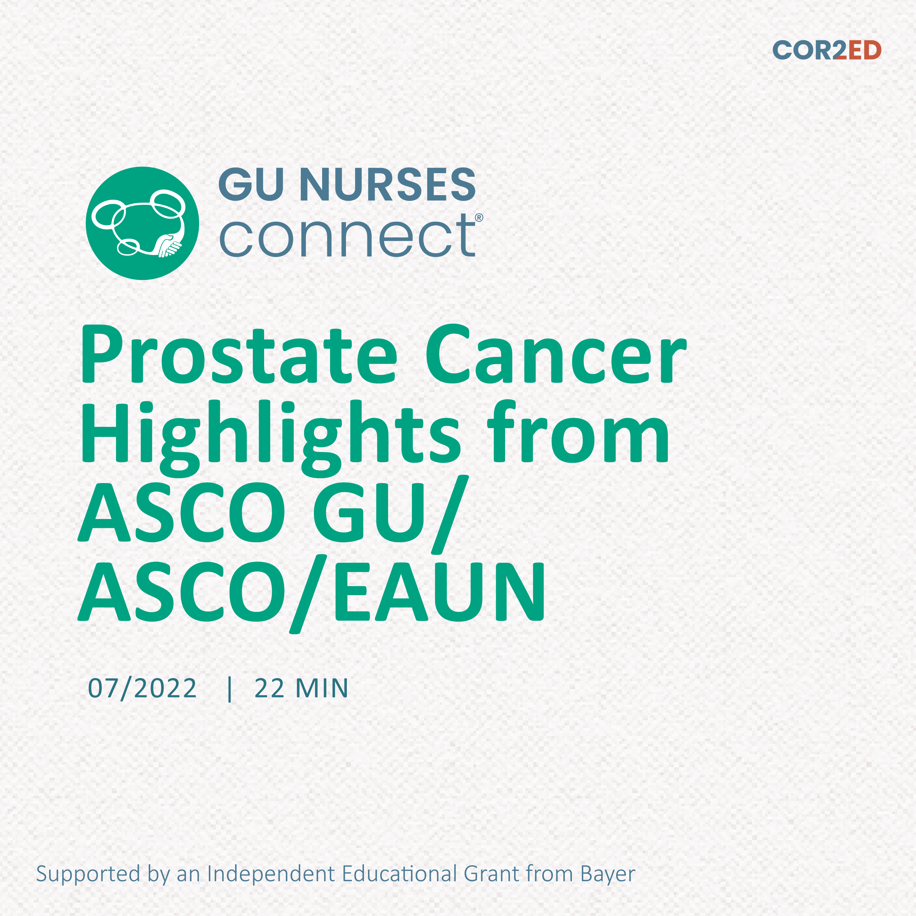 Prostate Cancer Highlights from ASCO GU, ASCO and EAUN 2022