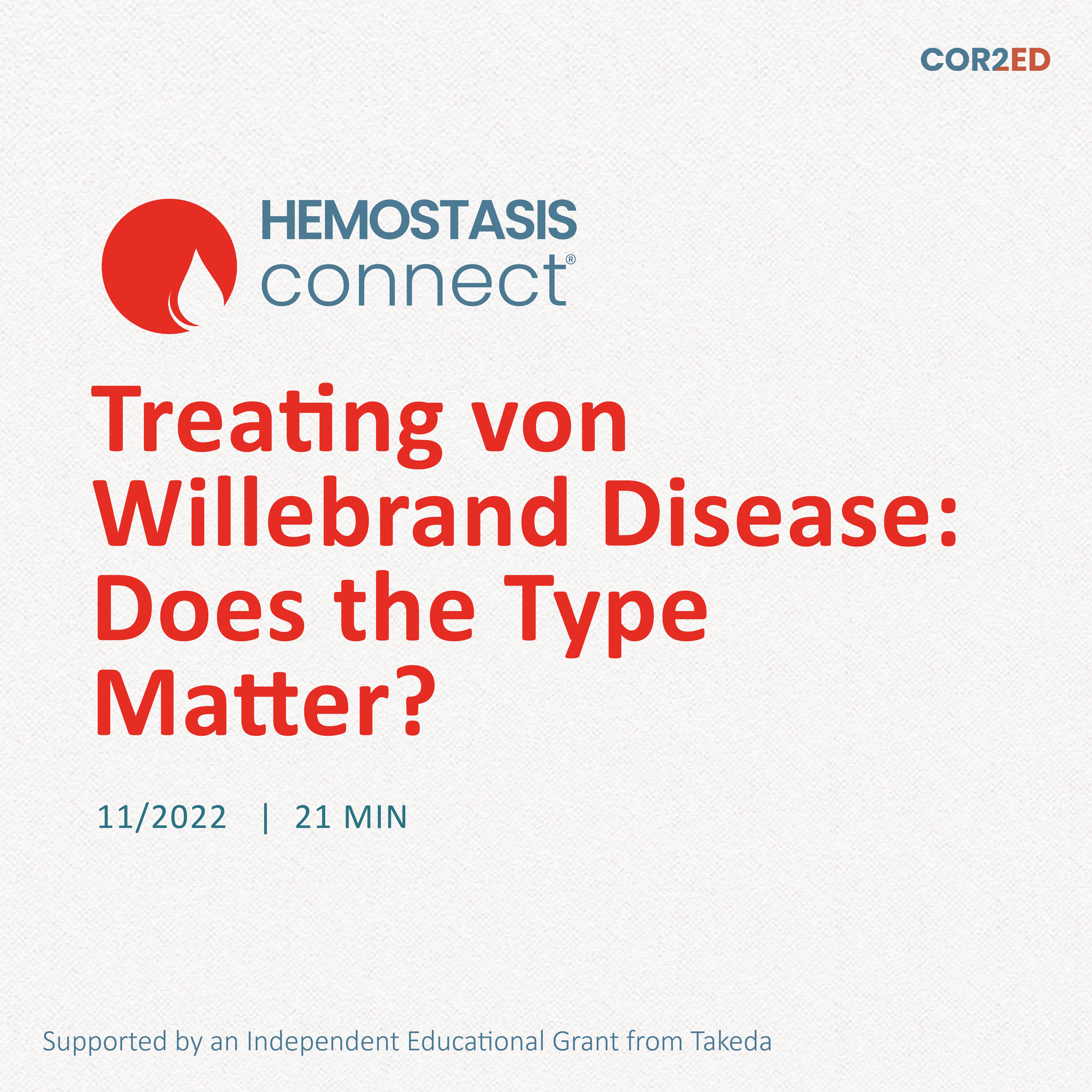 Treating von Willebrand Disease: Does the Type Matter?