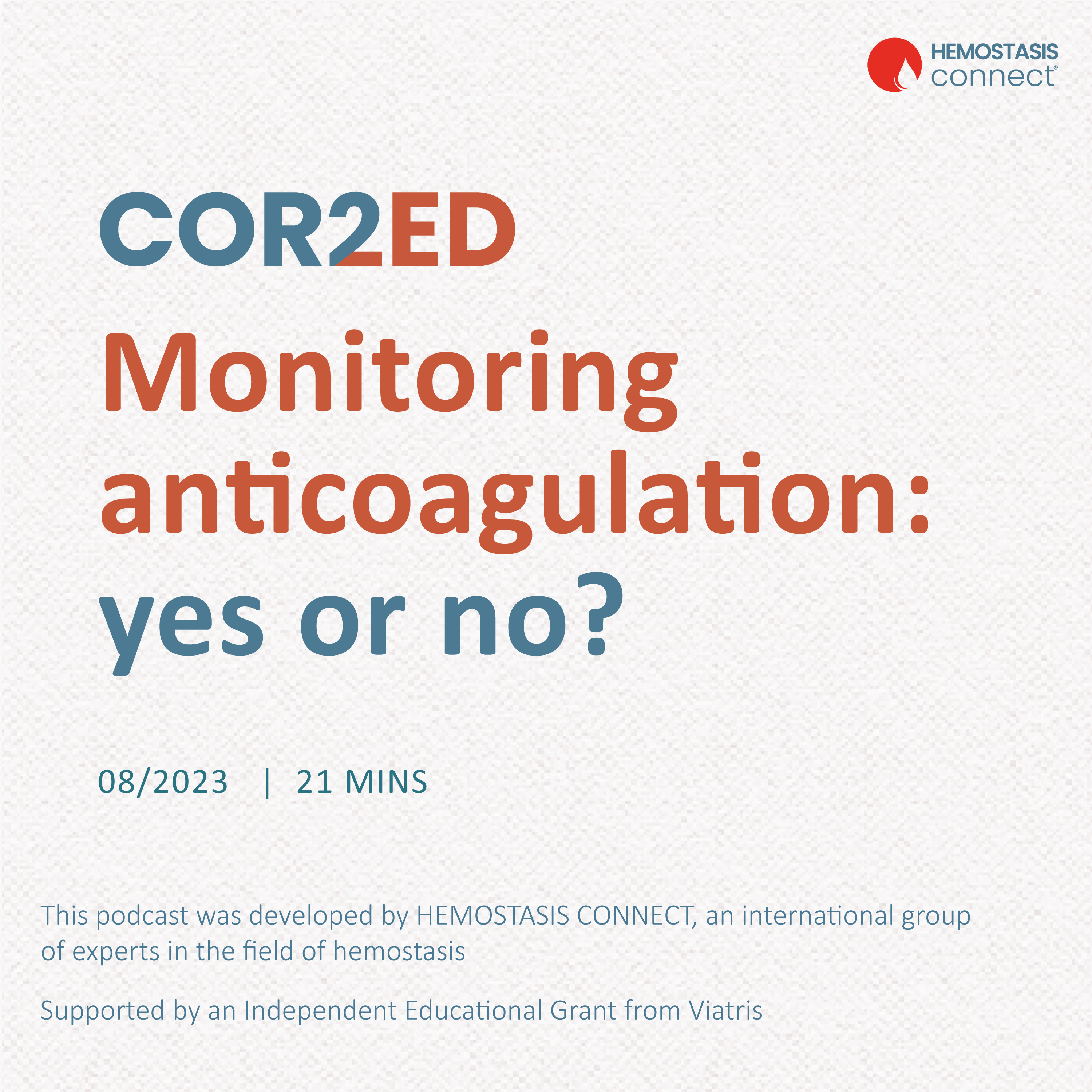 Monitoring anticoagulation: yes or no?
