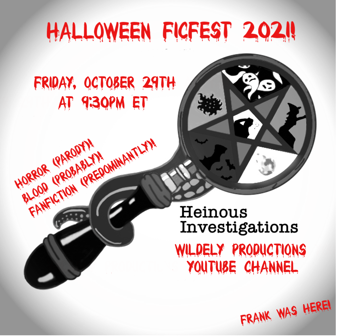 Halloween FicFest Livestream 2021! Coming October 29th to the Wildely Productions YouTube Channel!