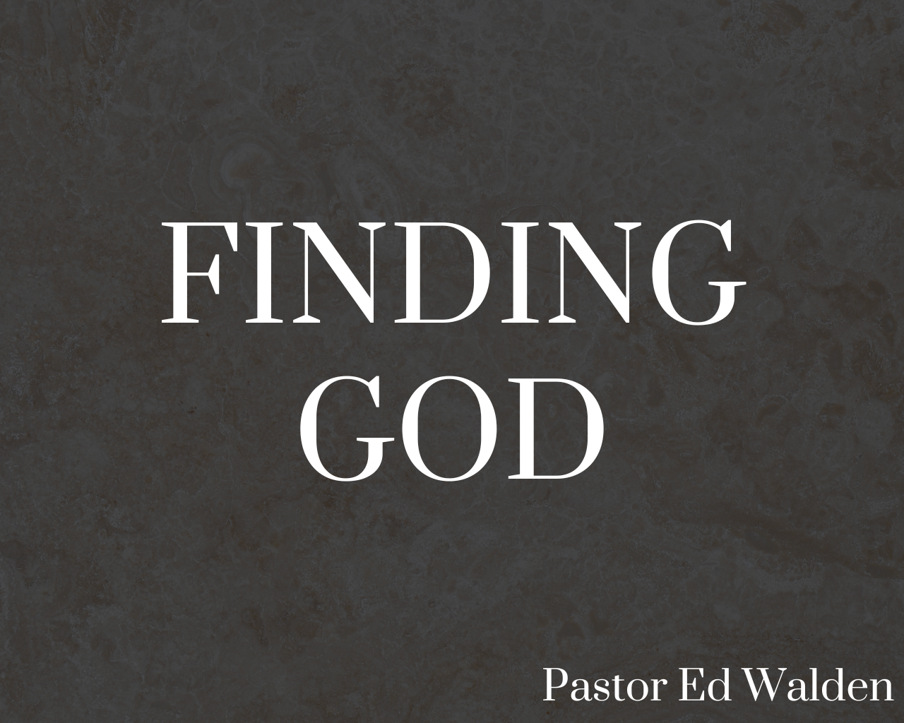 Finding God