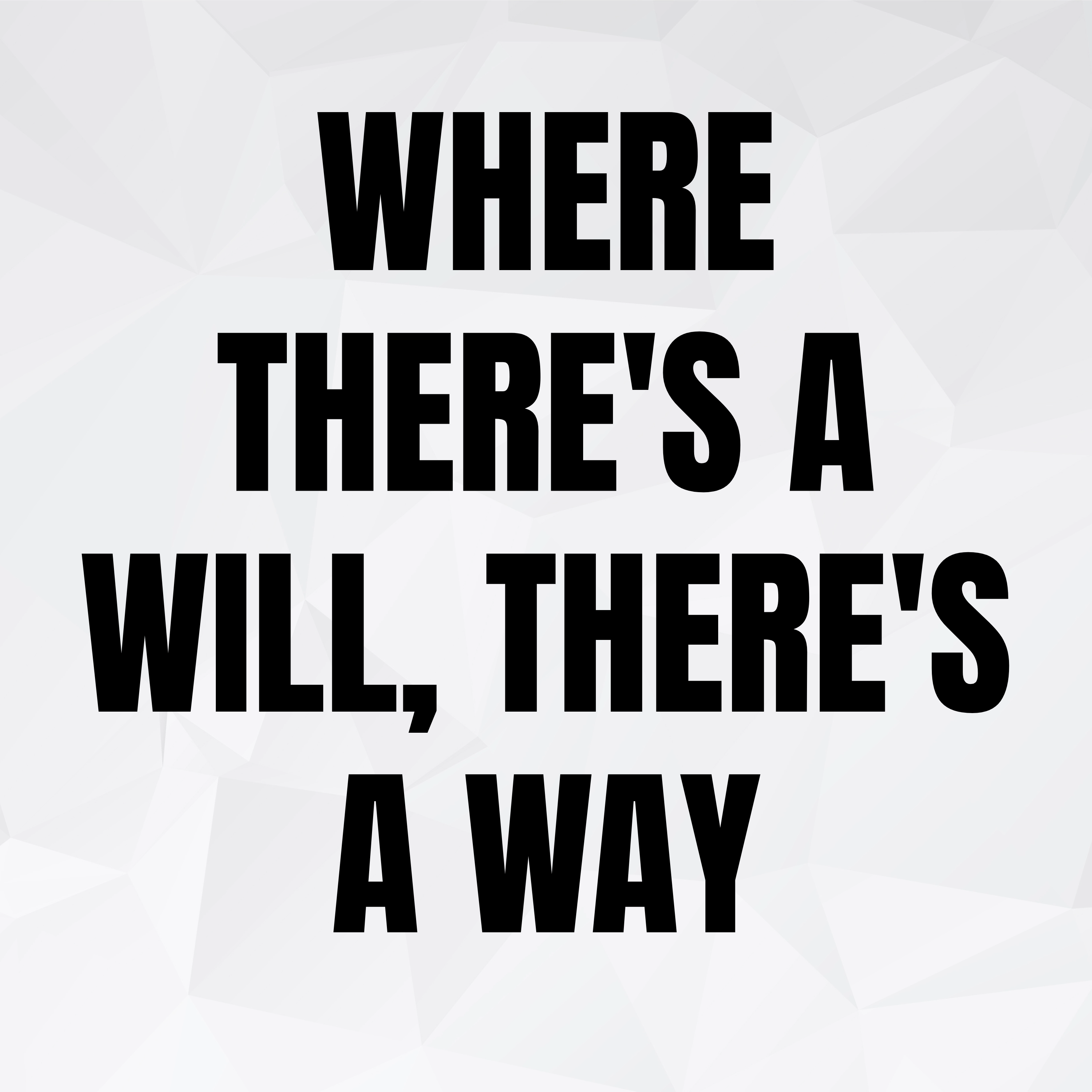 Where There's A Will, There's A Way