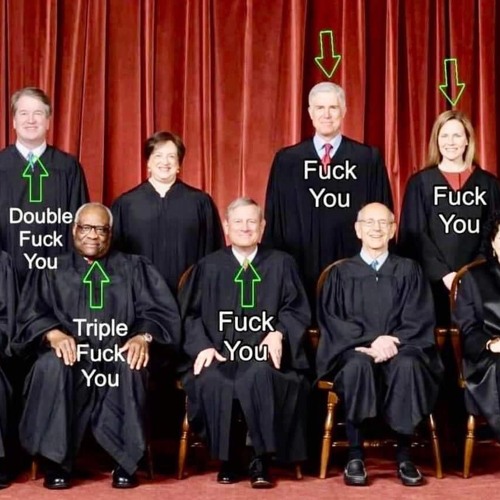 Middle Finger up to Conservative SCOTUS Judges!