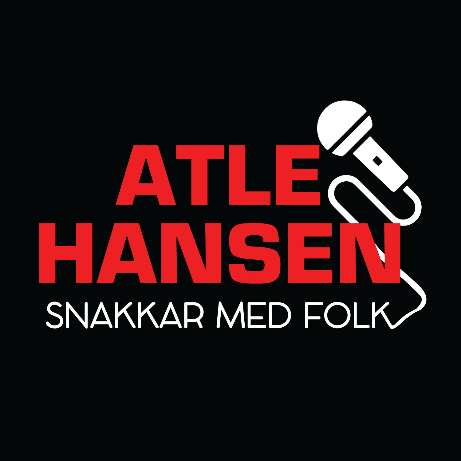 Atle Hansen snakkar med folk