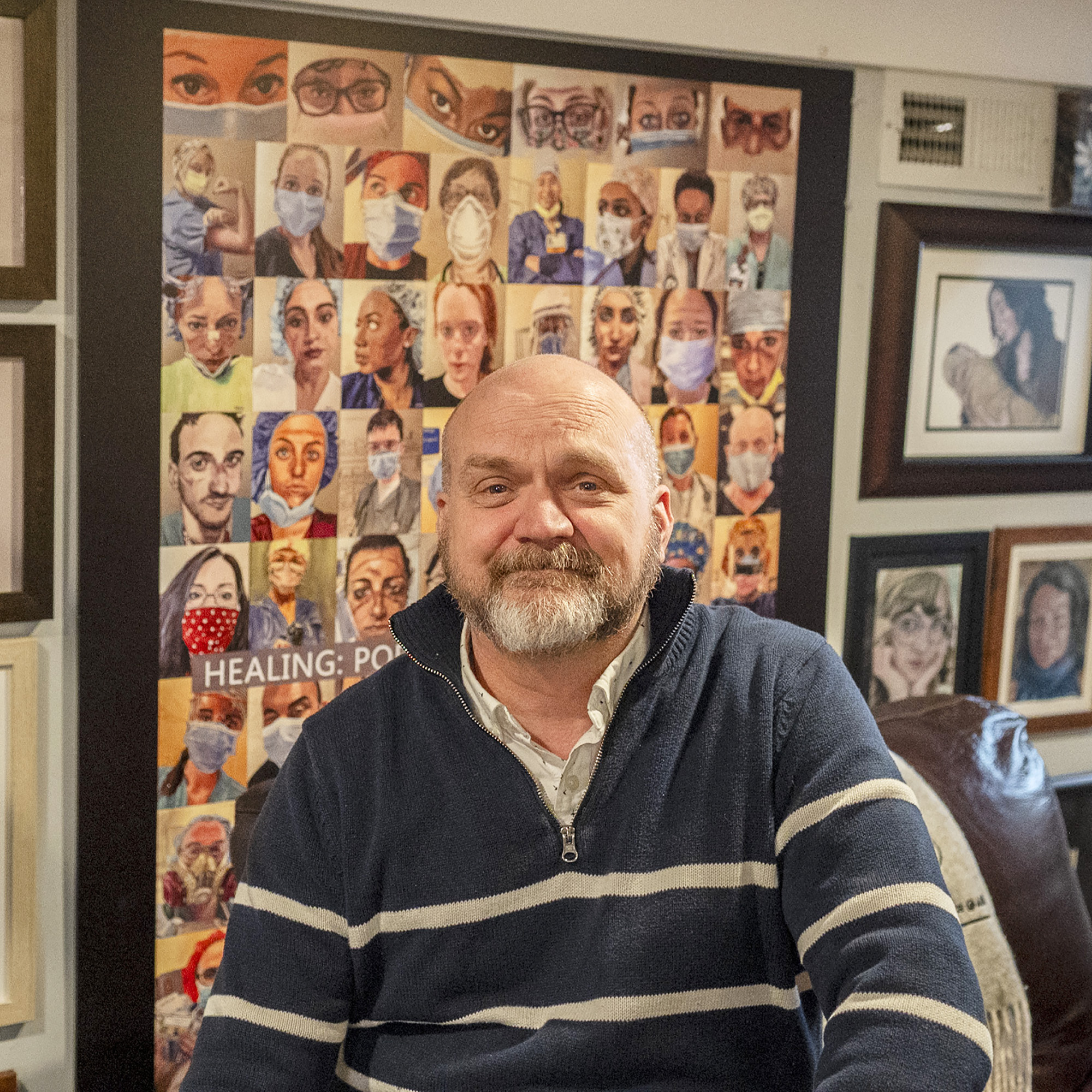 Steve Derrick - a COVID artist reviews his front line employee portraits