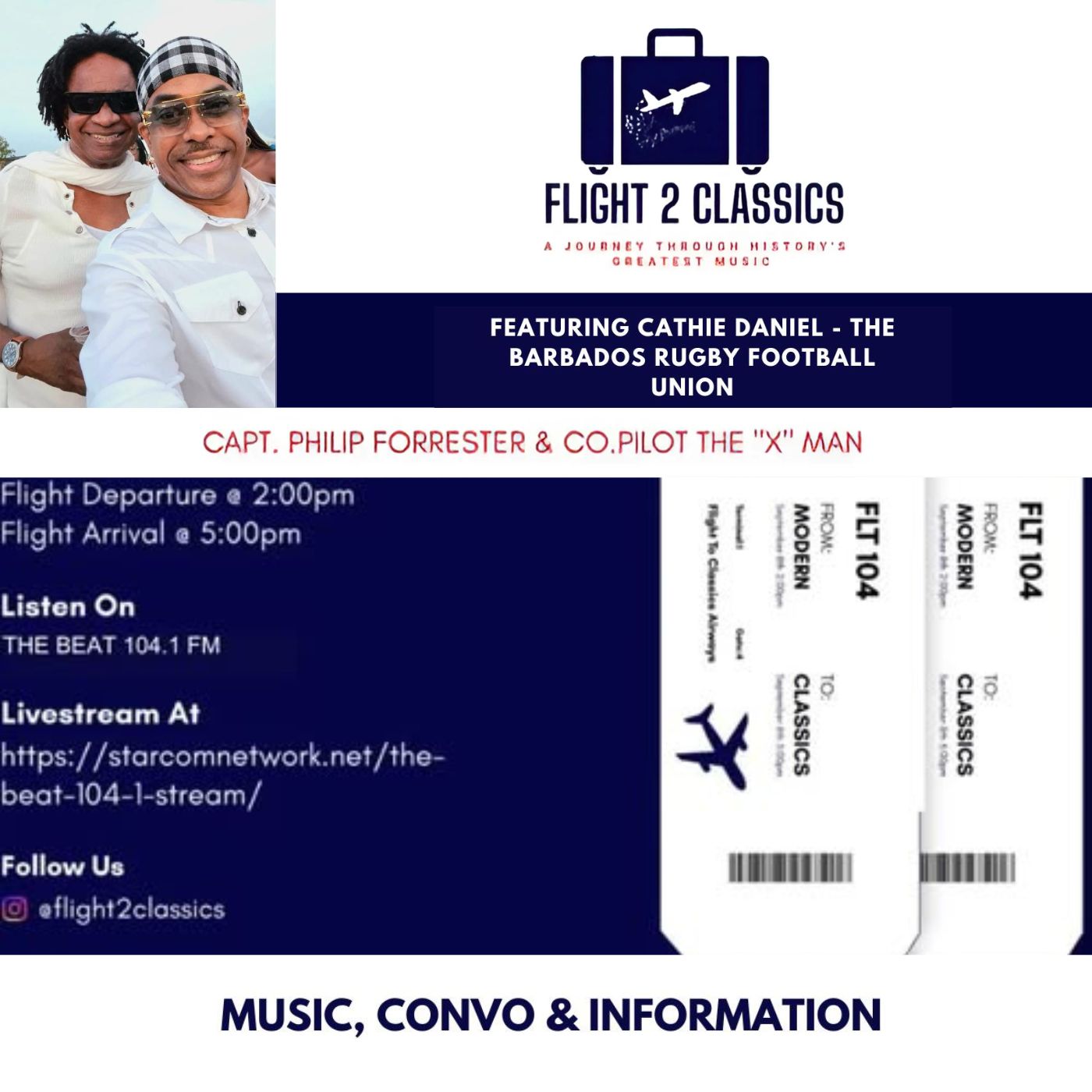 Flight to Classics Featuring Cathie Daniel of the Barbados Rugby Football Union