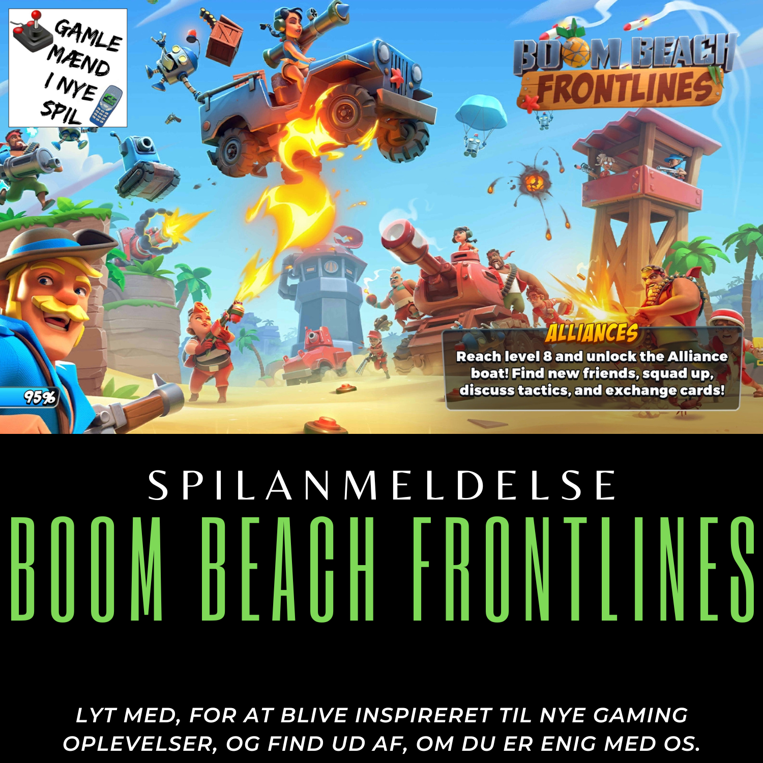 Boom Beach Frontlines spilanmeldelse som podcast