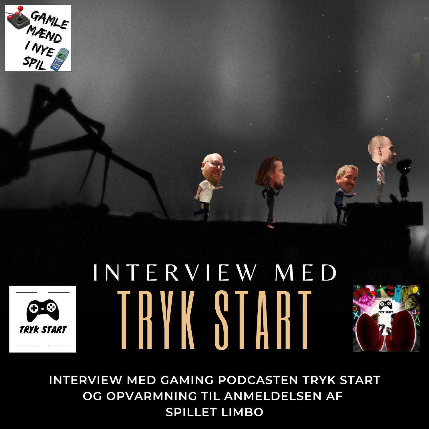 Interview med gaming podcasten Tryk Start, og opvarmning til spil anmeldelse af Limbo