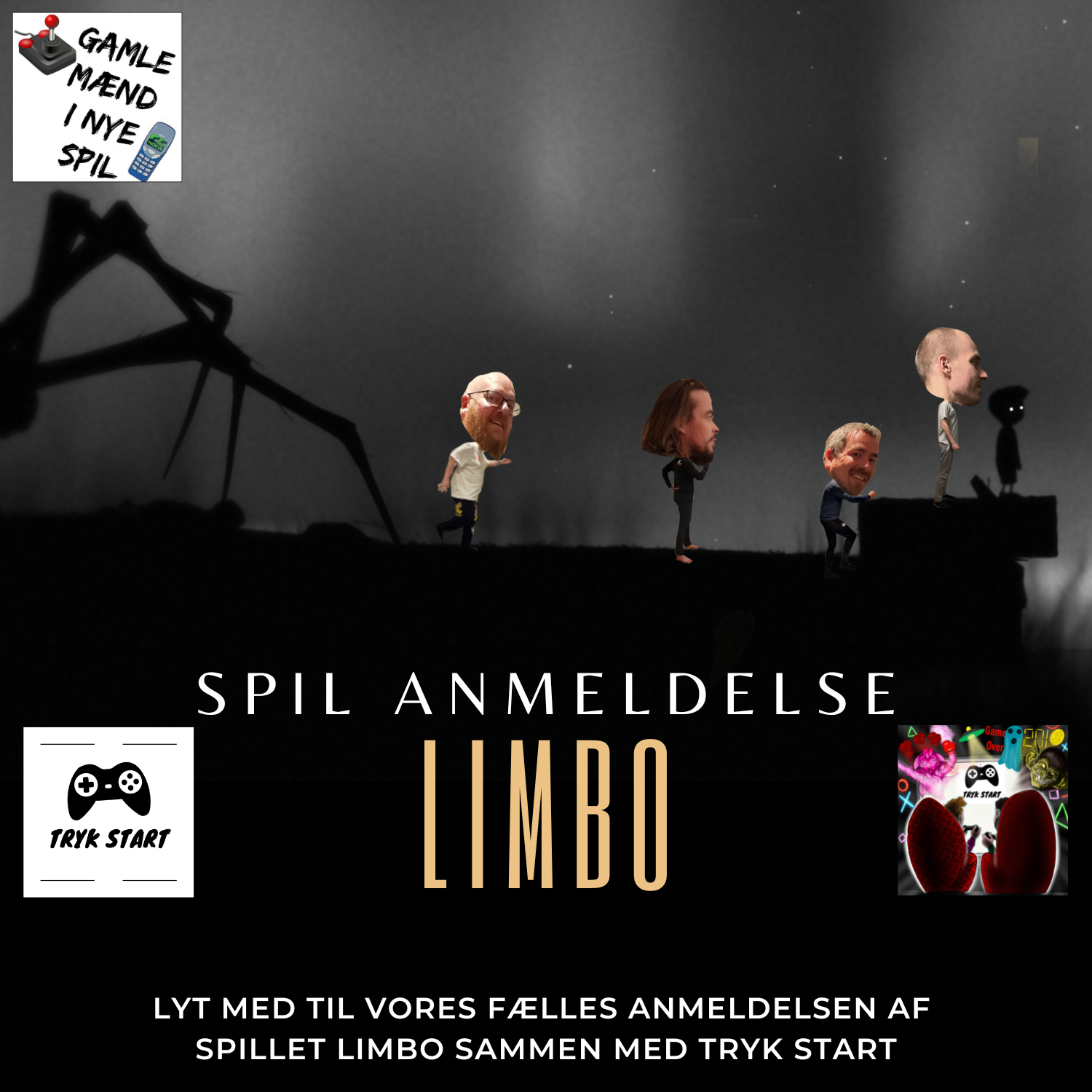 Spilanmeldelse af Limbo med gaming podcasten Tryk Start