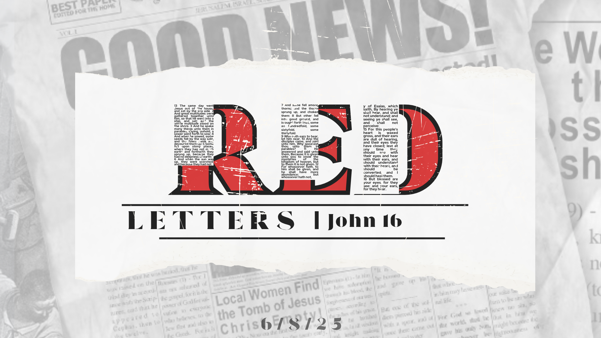 Red Letters - John 16