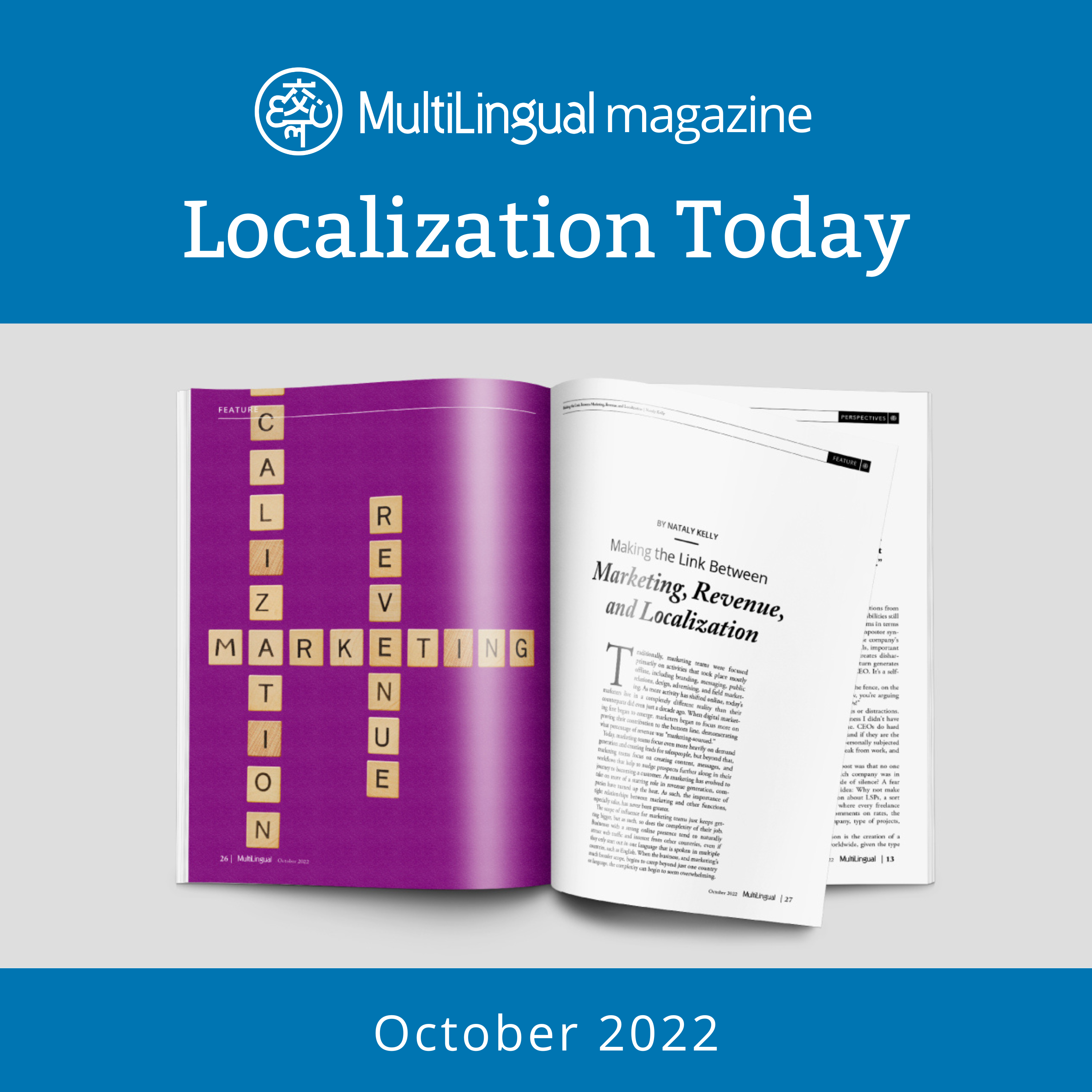 Making the Link Between Marketing, Revenue, and Localization | By Nataly Kelly | October 2022