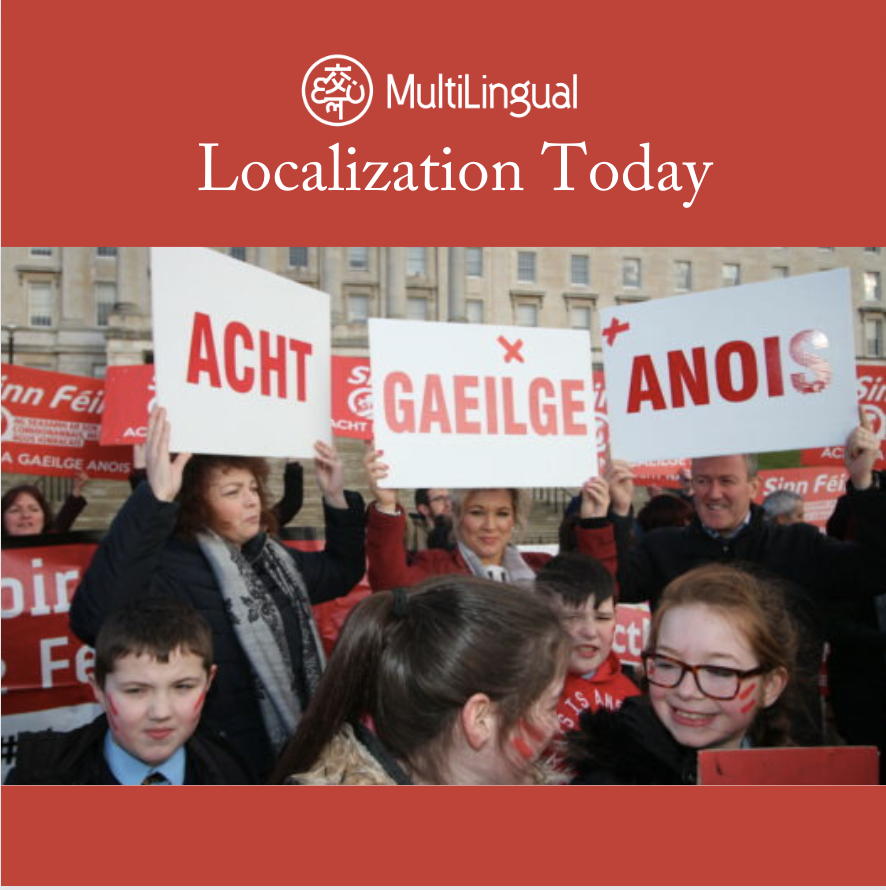Language activists gather in Belfast to support Irish